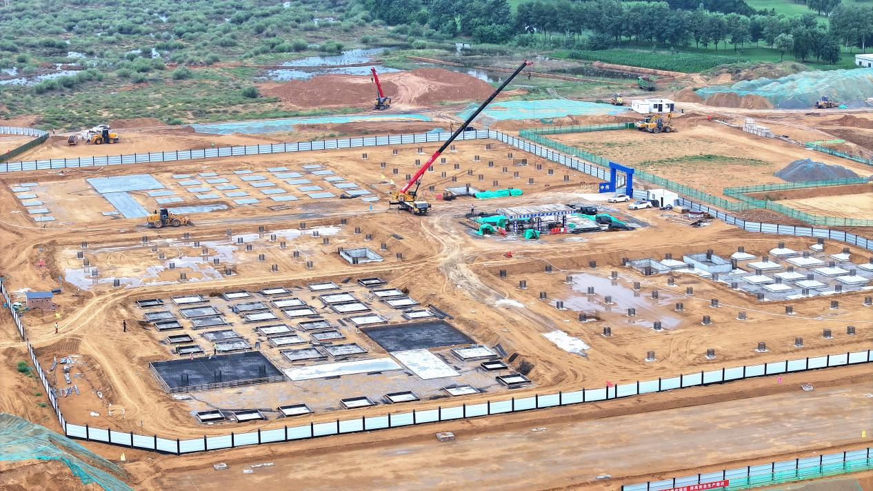正在建设的横山区汽车产业园区