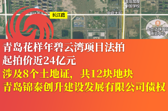 起拍价近24亿元！青岛花样年碧云湾项目法拍