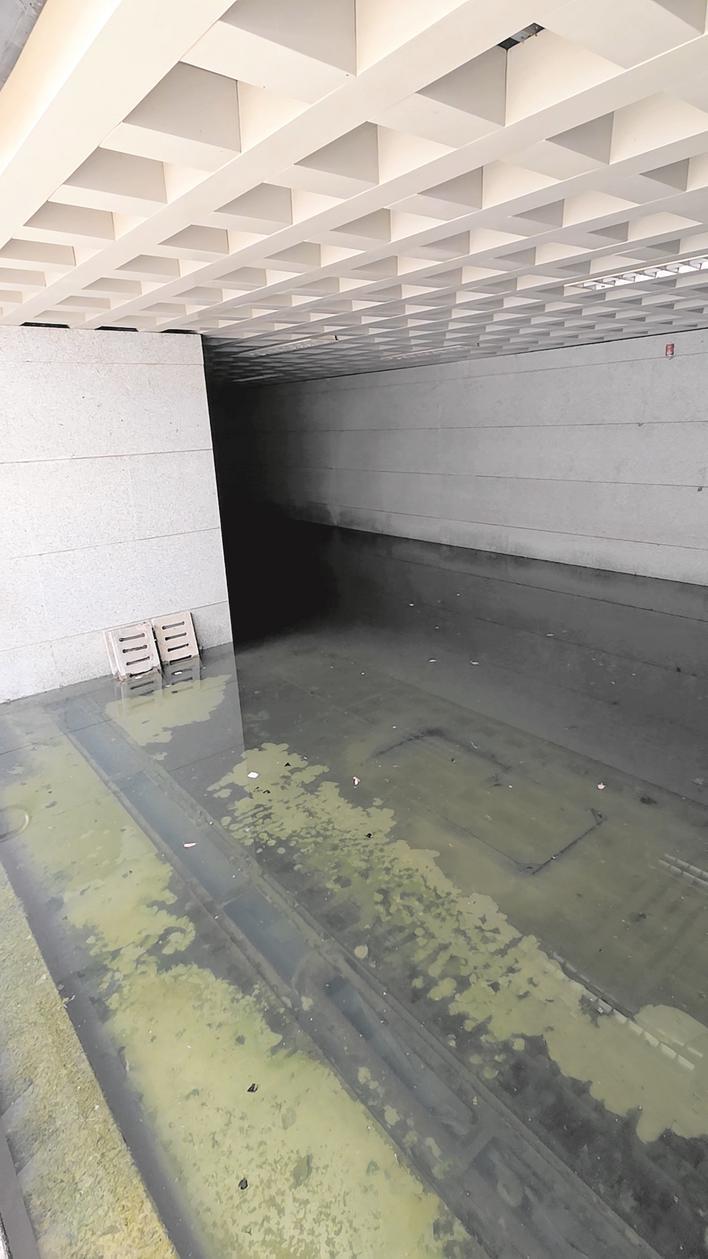 地下通道一度积水严重 楚天都市报极目新闻记者王佳文摄