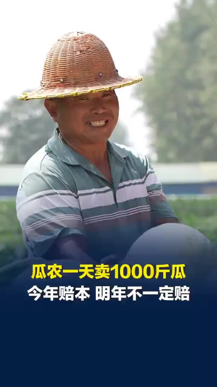 三万斤瓜成本8000元仅能卖6000元