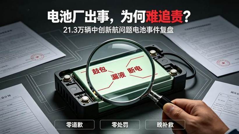 21.3万辆中创新航问题电池事件：三大乱象亟待整改