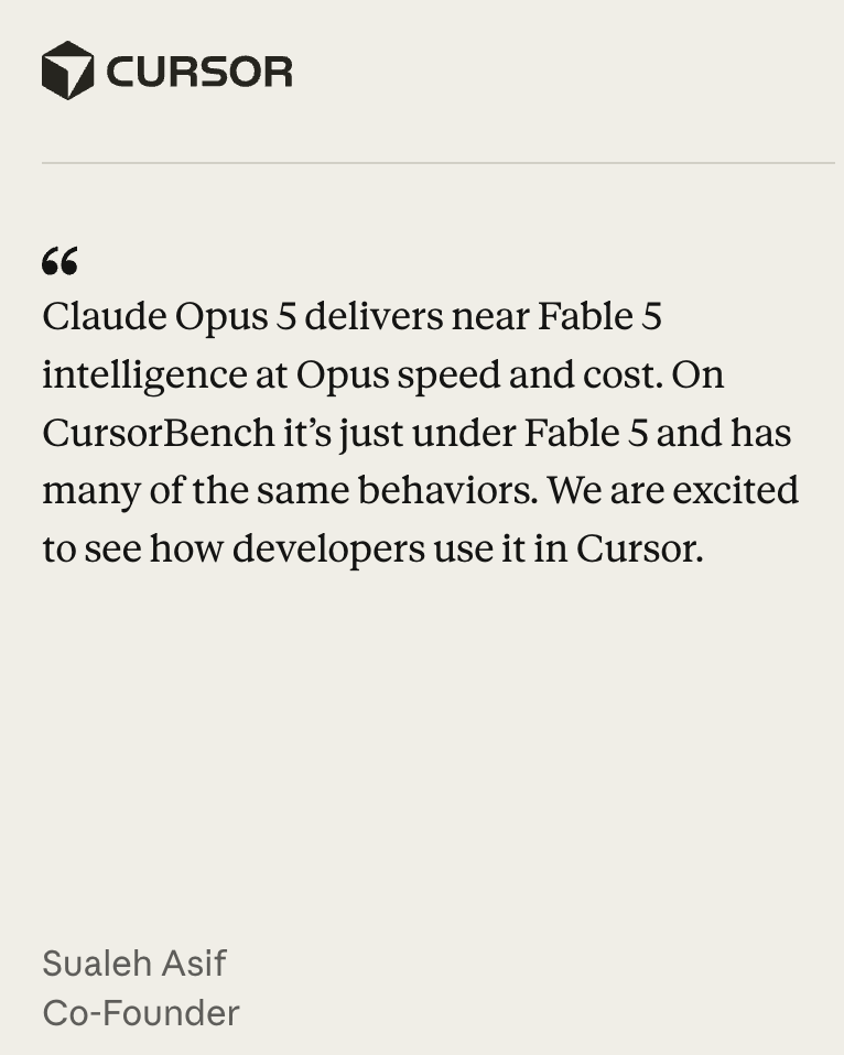 半价干翻Fable 5?Opus 5实测炸场,网友:差点从椅子上摔下来 半价干翻Fable 5?Opus 5实测炸场,网友:差点从椅子上摔下来
