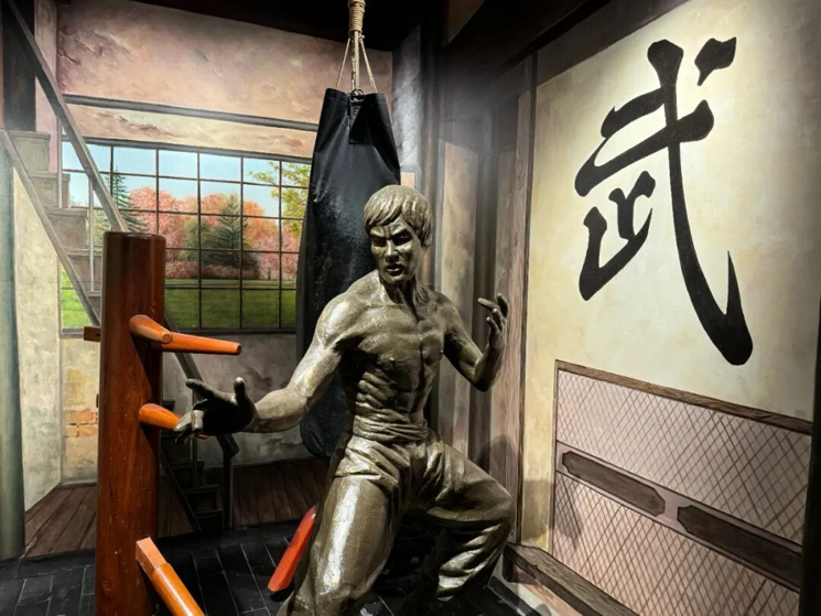 图为：顺德区博物馆李小龙展厅/源自顺德区博物馆