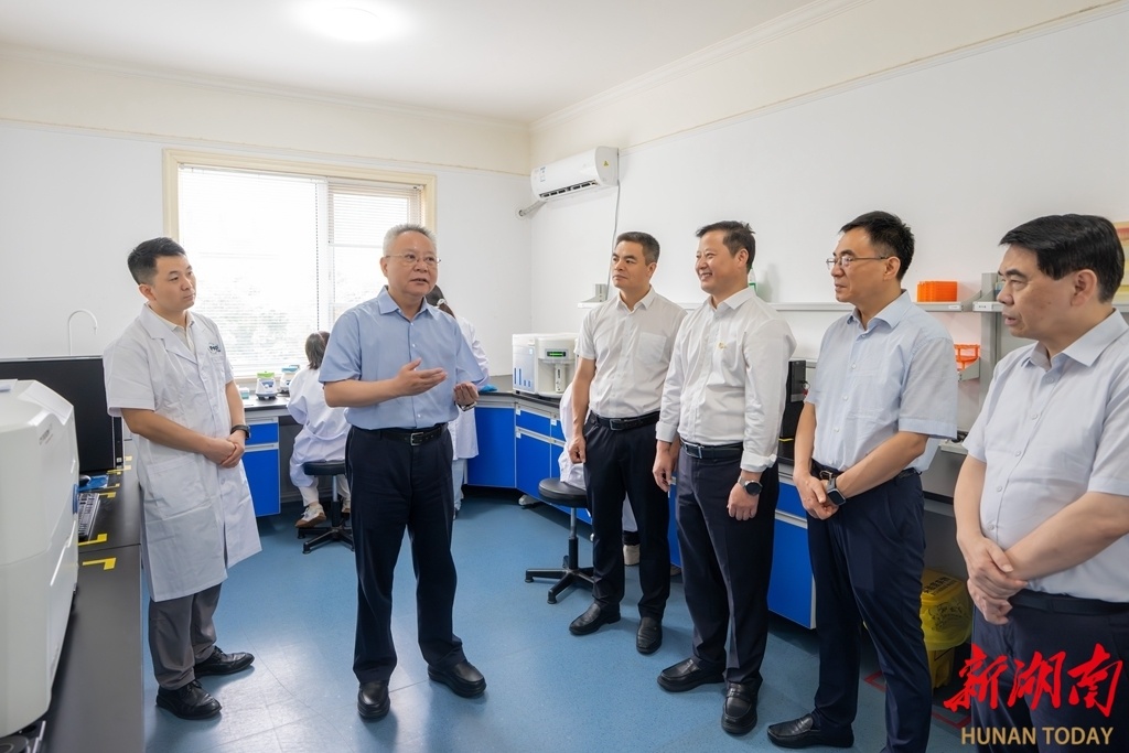 7月21日，沈晓明在湖南中晟全肽生物科技股份有限公司调研。