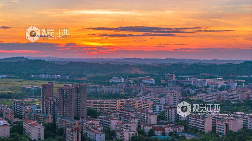 2026年7月15日在江西省吉安市峡江县新县城拍摄的画面。