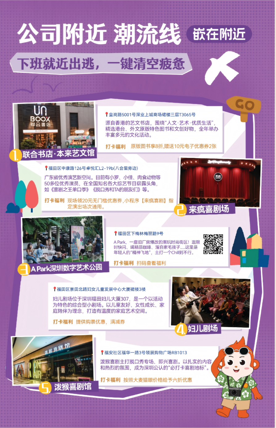 美在“附近”,“嵌”入你心 福田区嵌入式空间漫游路线出炉,集章有优惠