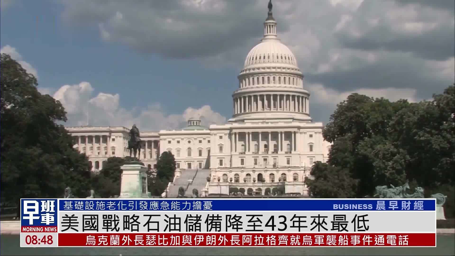 美国战略石油储备降至43年来最低