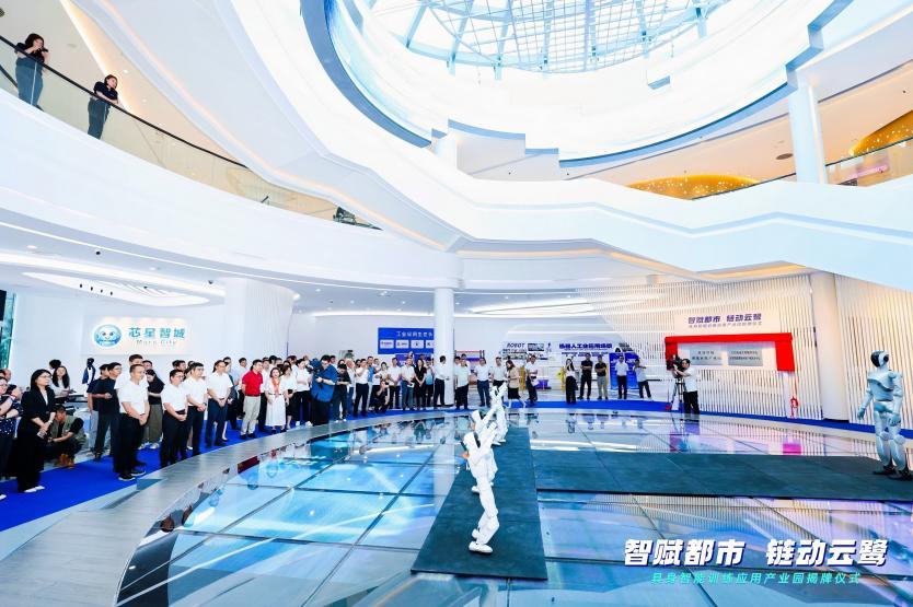 现场开展人形机器人实景展演，展现具身智能技术在多元场景的应用潜力