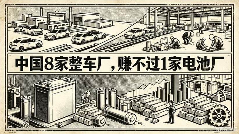 中国8家整车厂，赚不过1家电池厂