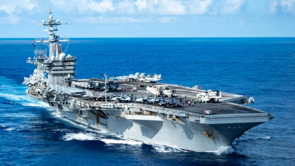 图为美国海军“乔治&middot;华盛顿”号航母（CVN-73）