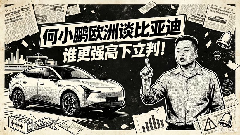何小鹏欧洲谈比亚迪！谁更强高下立判