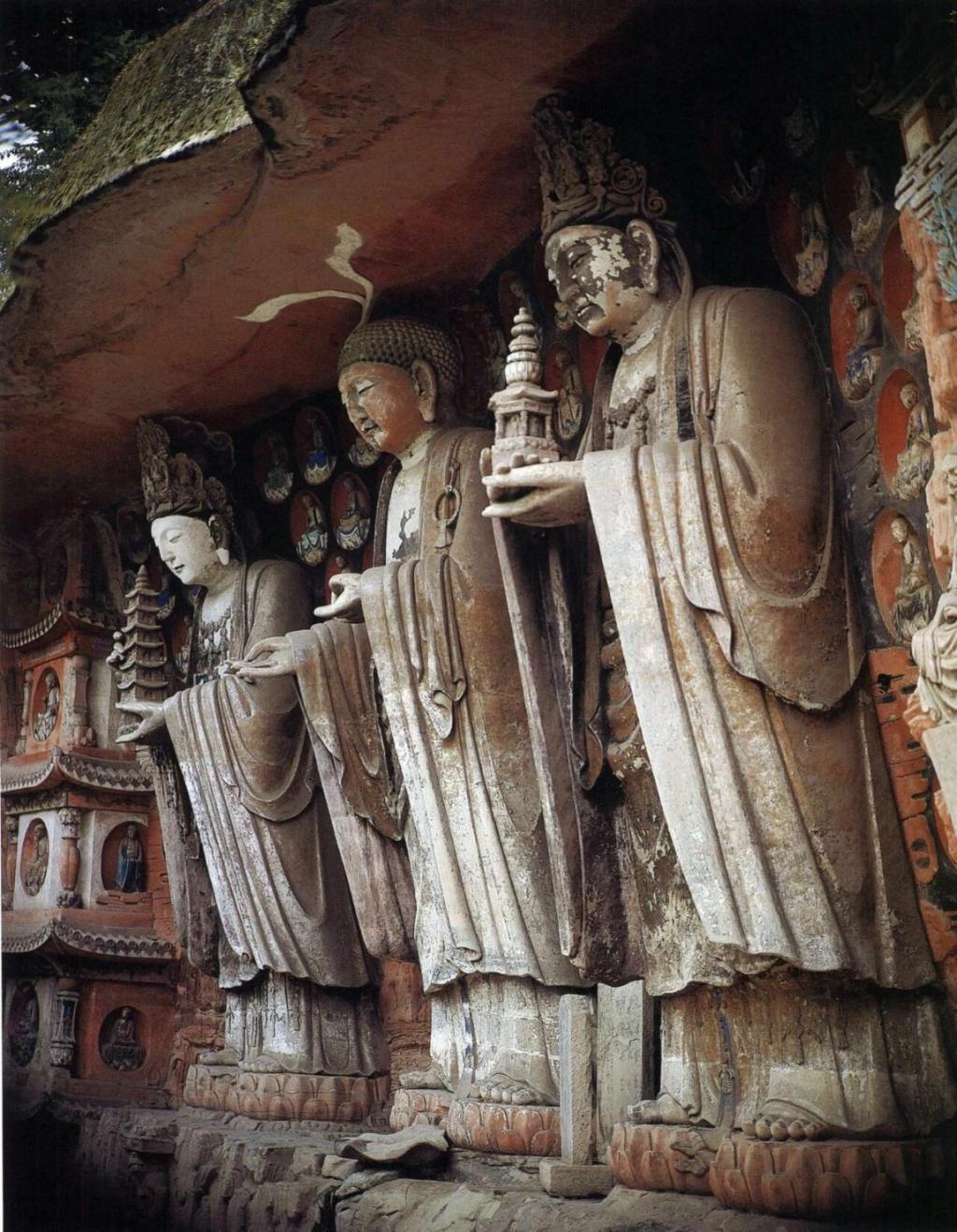 重庆大足石刻 宝顶山华严三圣