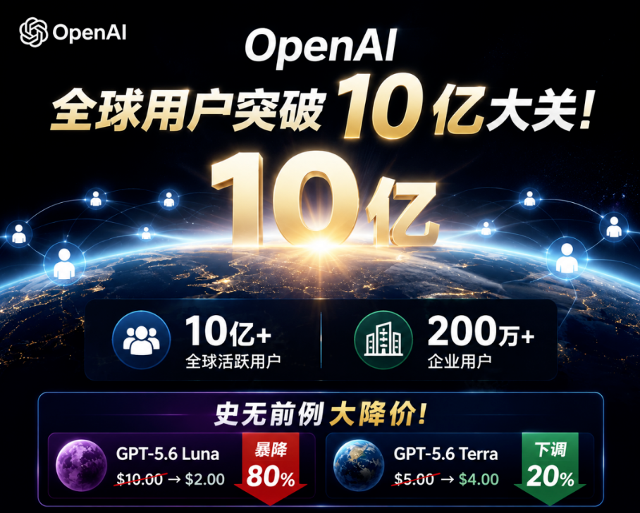 OpenAI全球用户破10亿!全新模型Astra曝光,疑似GPT-6
