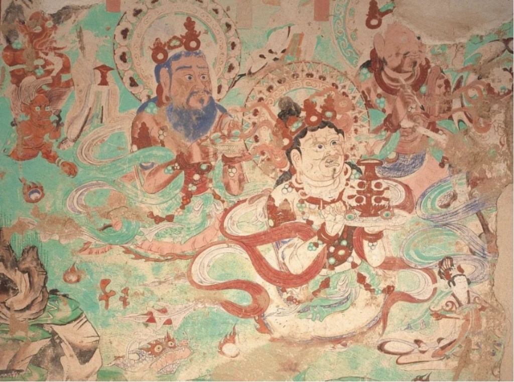 莫高窟第36窟《华严经变・龙王礼佛图》