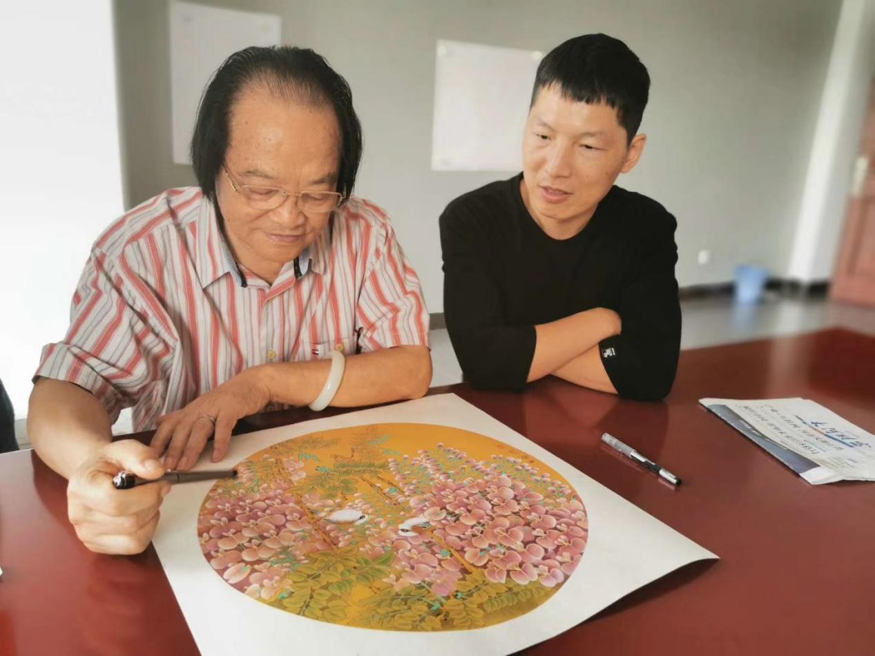 （在宋庄学艺的李志永）