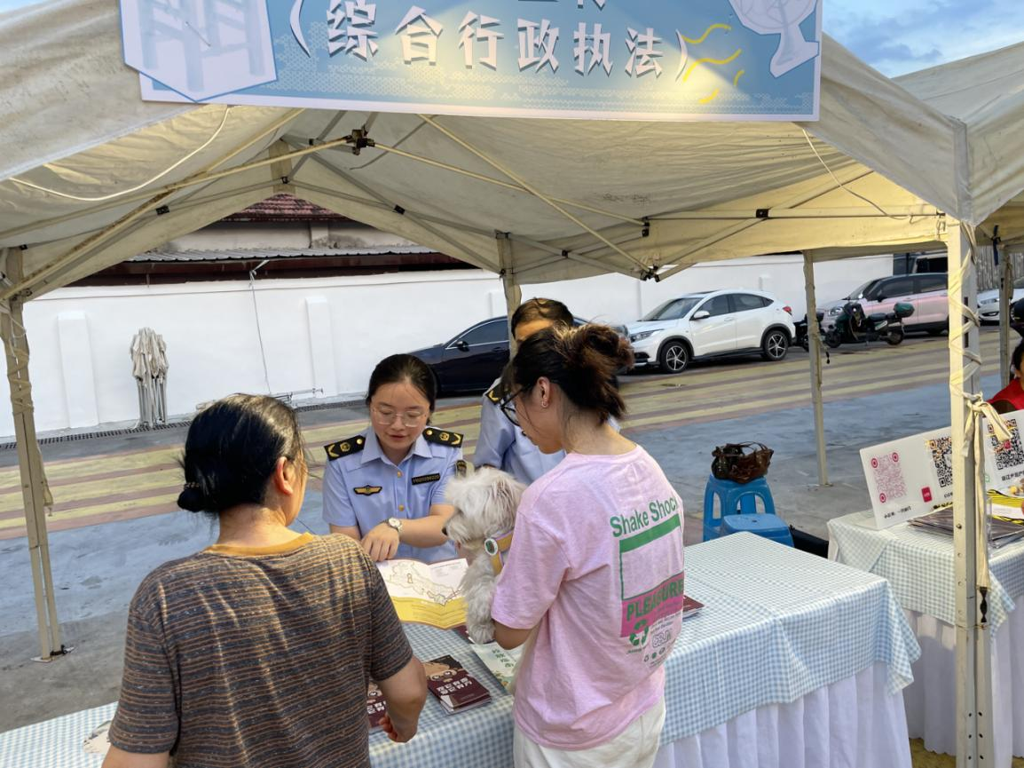 夏夜纳凉话法治，庄桥“北极星”点亮文明新风尚