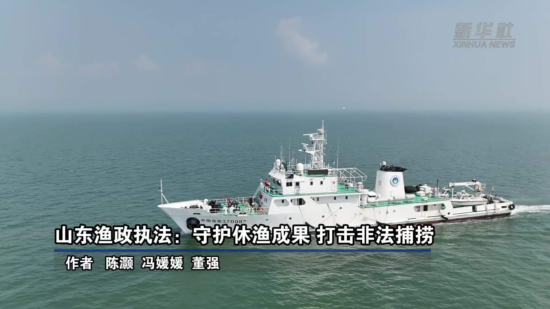山东渔政执法：守护休渔成果 打击非法捕捞