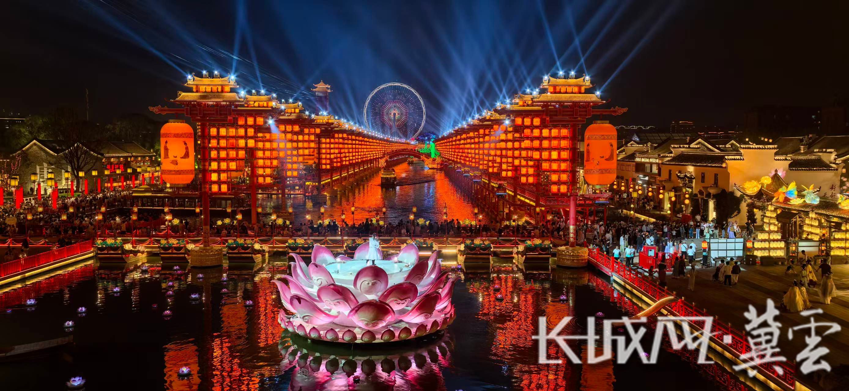 河头老街夜景。长城网·冀云客户端记者 郭卉 摄