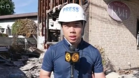 日本熊本县强震，宇城市基建损毁严重