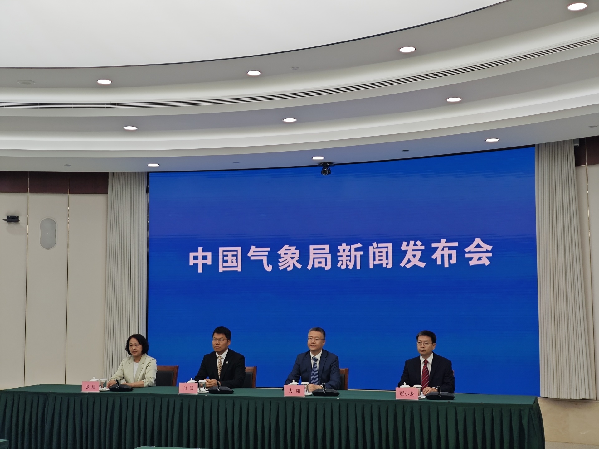 中国气象局举行8月新闻发布会　图片来源：每经记者　李彪　摄