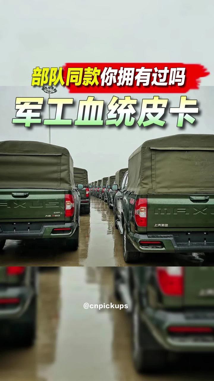 军工血统皮卡，部队同款你拥有过吗？#皮卡 #军工 #军车 #猛士 #勇士