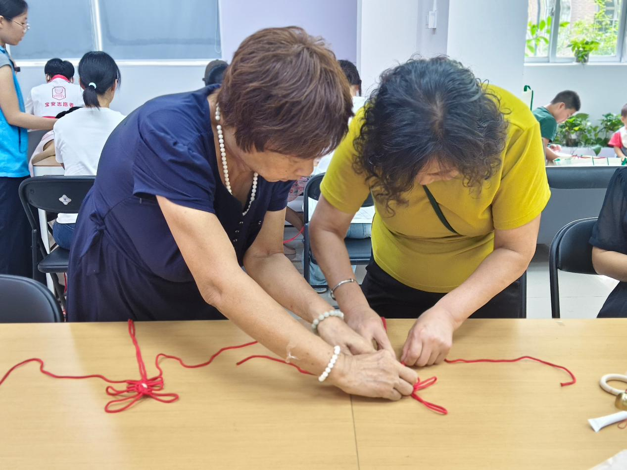 绳结拾光 悦纳自我——桃源社区手工编织减压活动