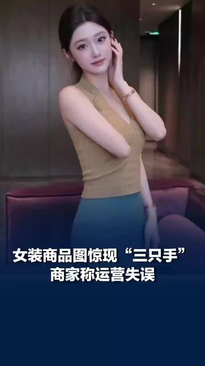 淘宝女装模特图惊现诡异三只手，商家称运营失误，淘宝：可举报虚假宣传