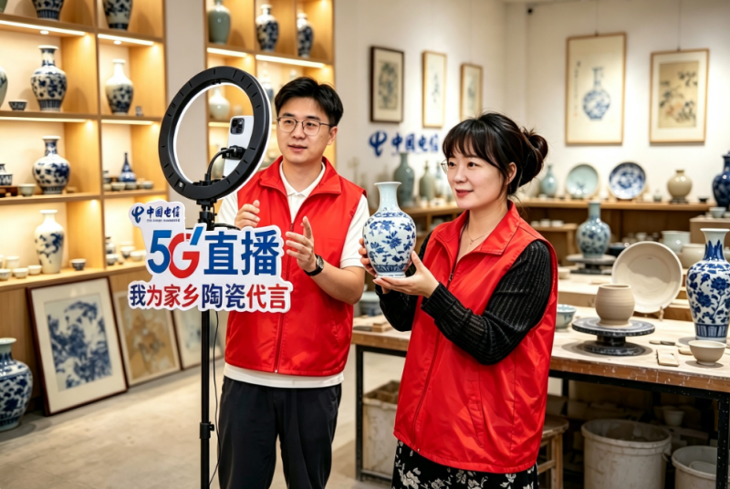 中国电信以云网力量守护千年瓷脉