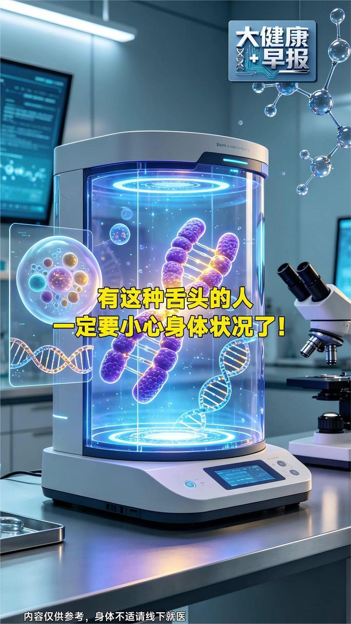 有这种舌头的人一定要小心身体状况了