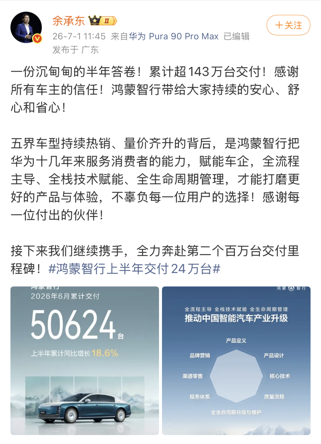 华为赛马,余承东惨败