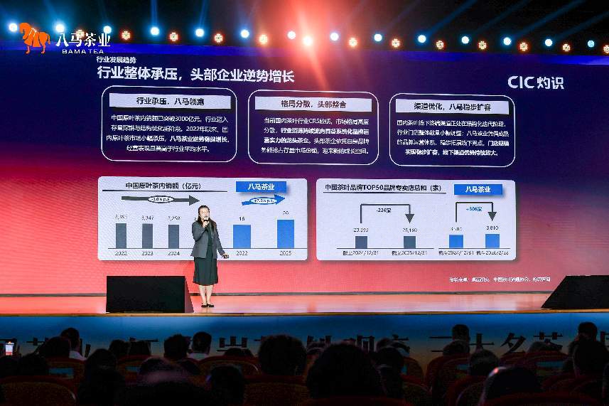 △灼识咨询合伙人朱悦发表主题演讲