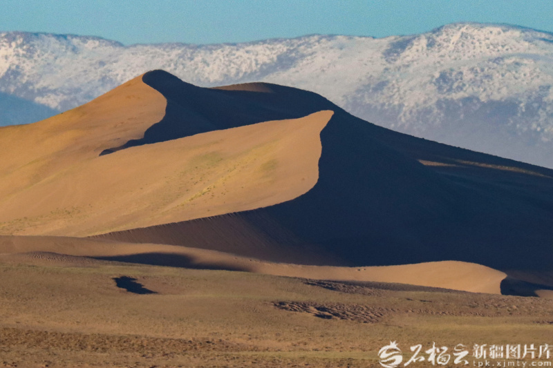 阿尔金山国家级自然保护区依协克帕提管护站拍摄的库木库里沙漠景观(7月4日摄)。
