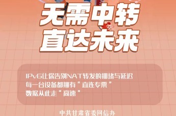 【甘快看】IPv6赋能下一代互联网·海报丨无需中转　直达未来