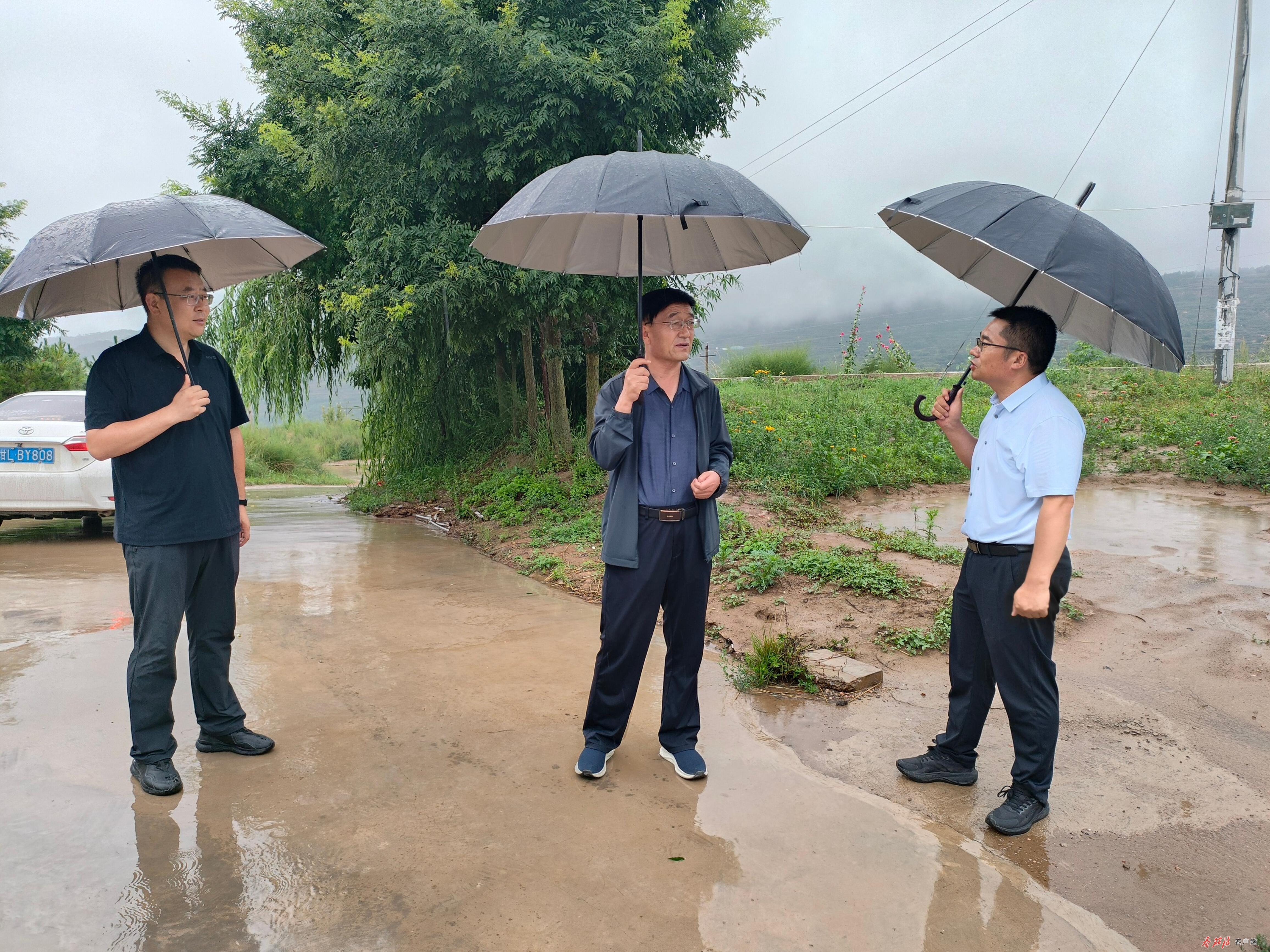 县人大常委会副主任吴涛深入大庄镇督查防汛工作