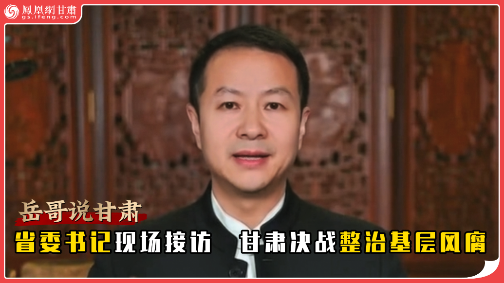 岳哥说甘肃·省委书记现场接访　甘肃决战整治基层风腐
