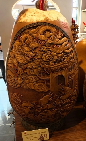 图为郑志开老师的《鲤鱼跃龙门》。王海滔 供图