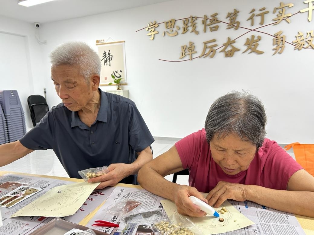 药香绘健康,巧手护颐年—— 桃源社区中草药画活动温情开展