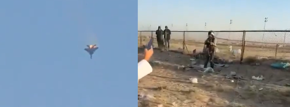 美军F-15E战机遭友军误击后飞行员弹射逃生
