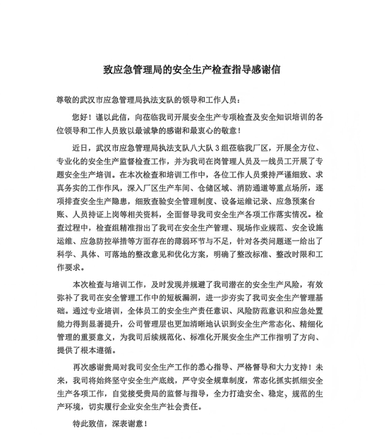 严执法守牢安全底线 暖服务收获企业真心
