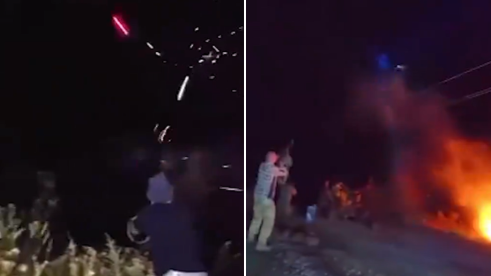 一道道弹痕划破夜空！俄军士兵密集射击乌克兰自杀式无人机