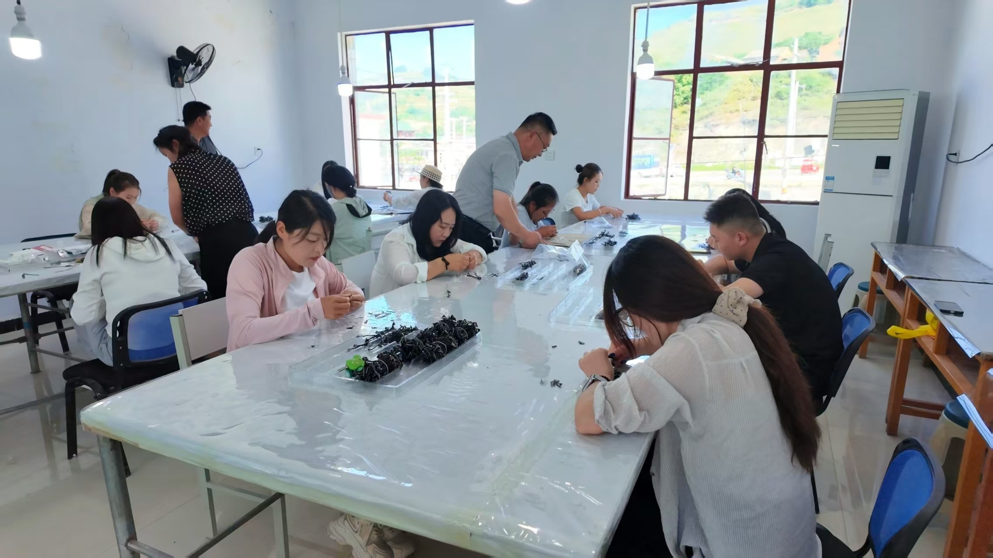 线束代加工(张家川县融媒体中心供图)