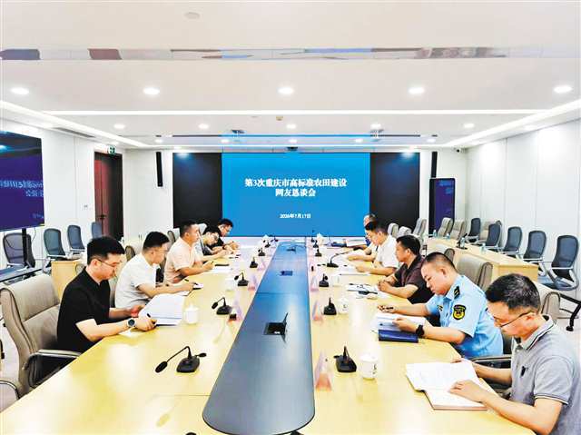 ▲第三次重庆市高标准农田建设网友恳谈会上，村干部、农民、高校教授等提意见建议。记者 赵伟平 摄/视觉重庆