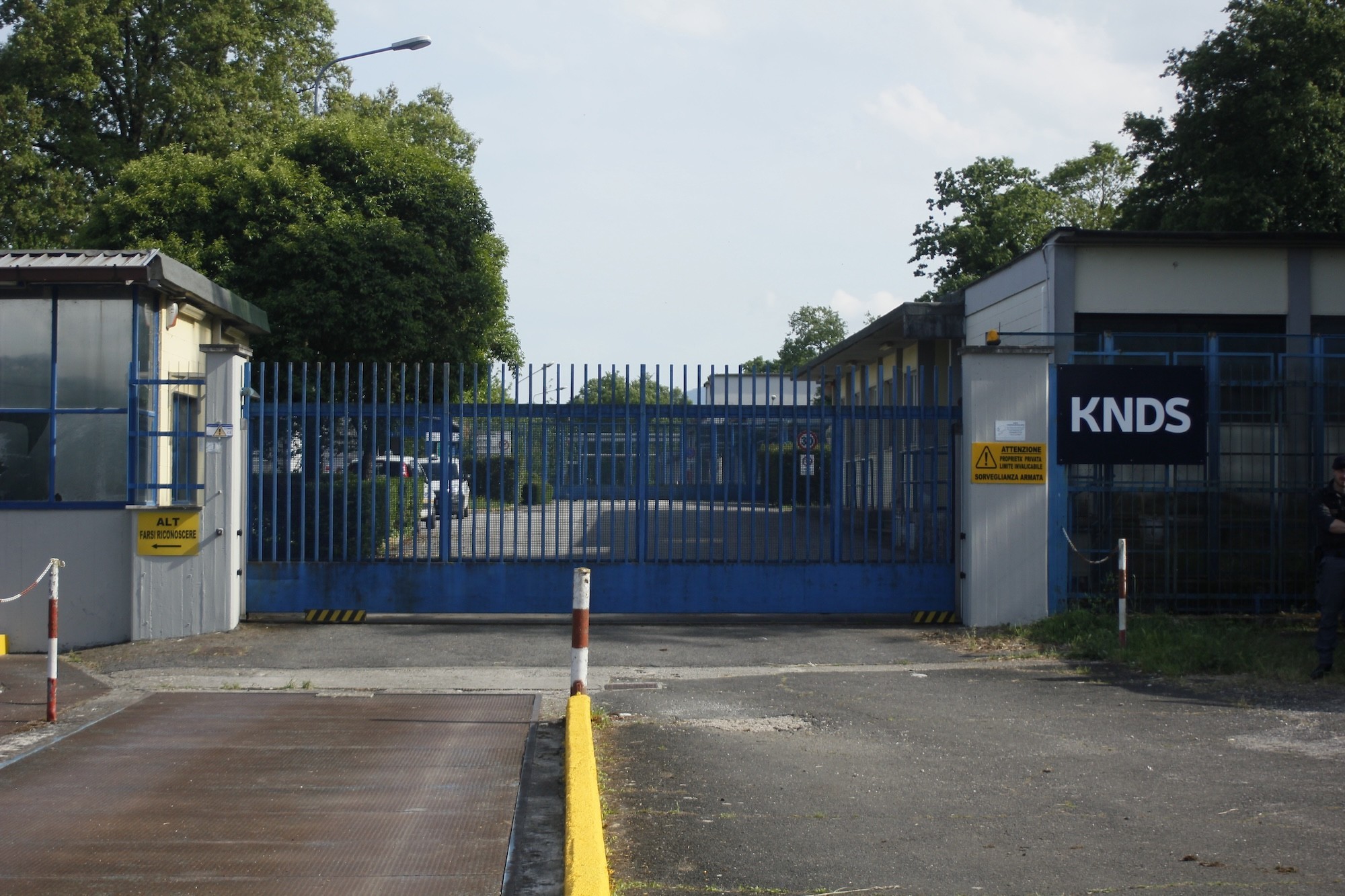 KNDS意大利弹药公司科莱费罗工厂大门