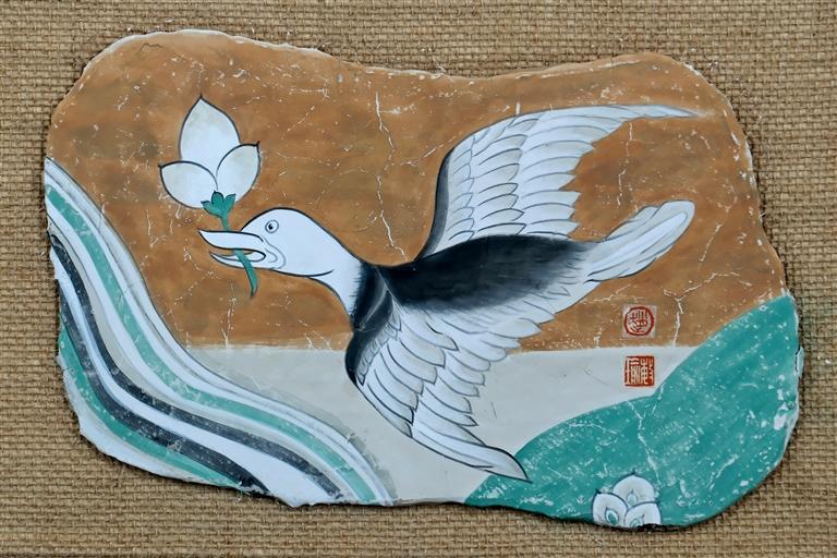 《衔花的大雁》 临 中唐 莫高窟第158窟