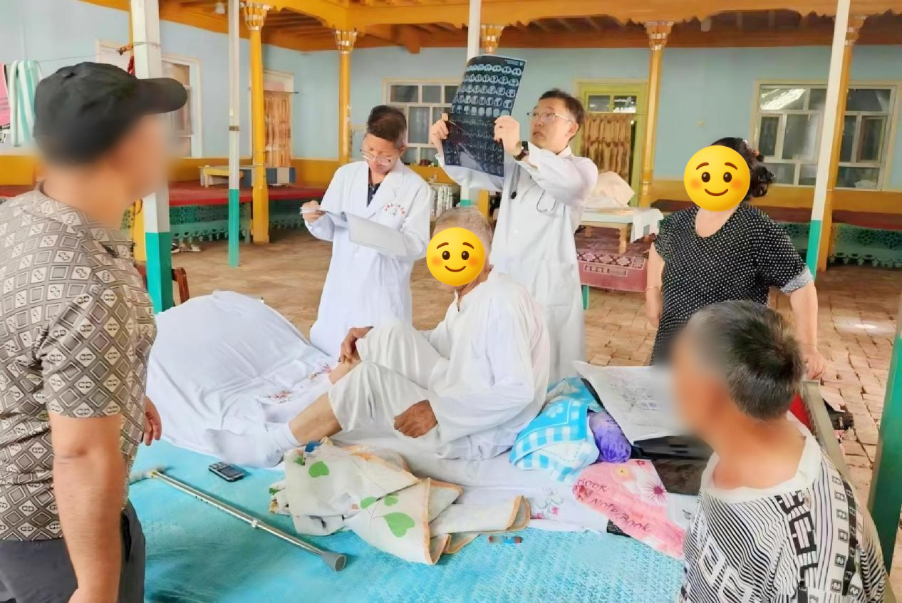 下乡入户随访患者