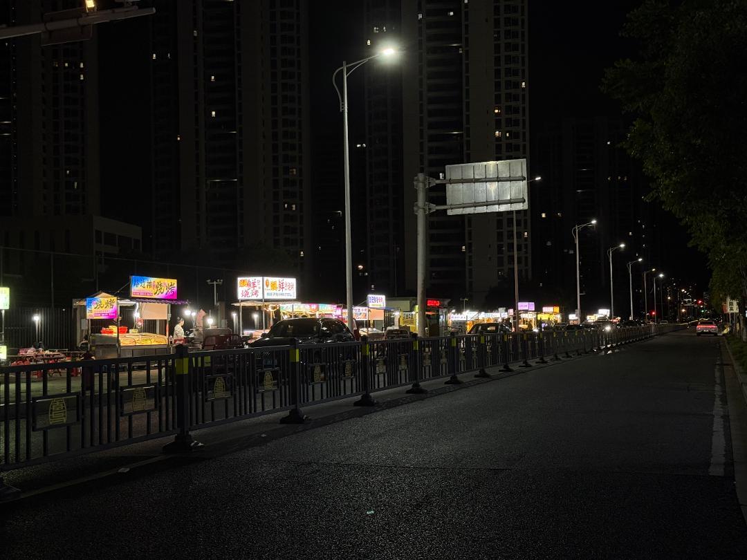 ▲子羽路夜市秩序井然