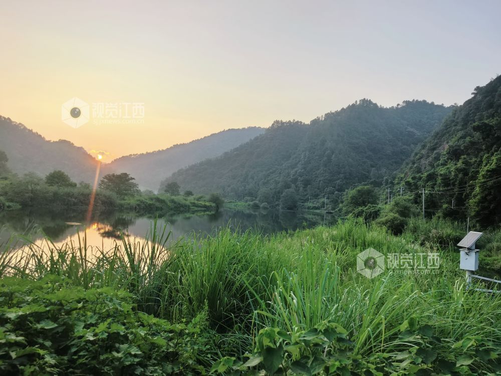 日落美景。