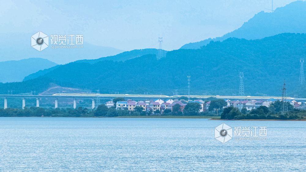 2026年8月14日在江西省吉安市新干县中堎水库拍摄的画面。