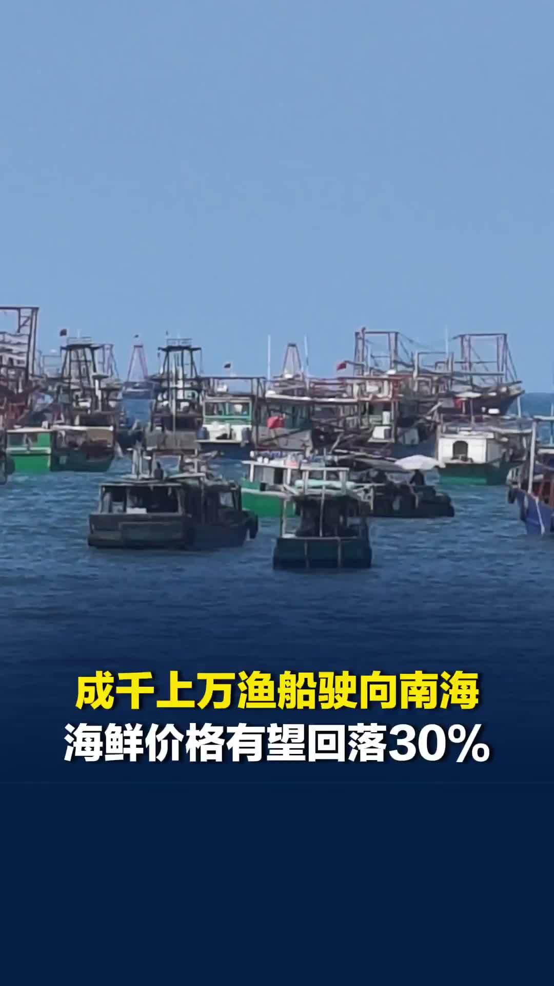 成千上万渔船驶向南海，海鲜价格有望回落30%