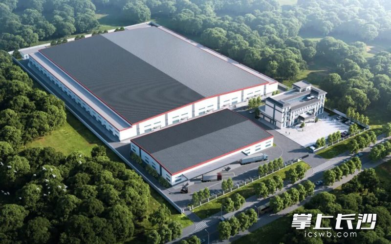 中麻纺织有限公司项目效果图。宁乡市自然资源局 提供